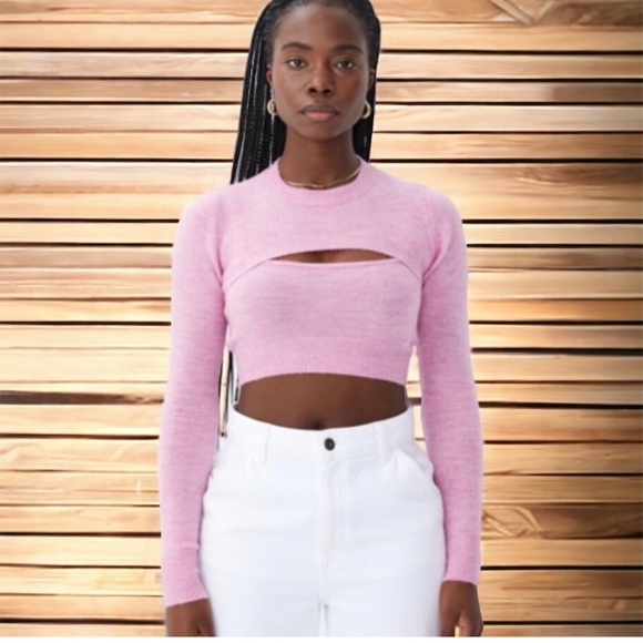 COTTON:ON Fluffy Shrug Sweater in Power Pink Marie - Picture 1 of 5